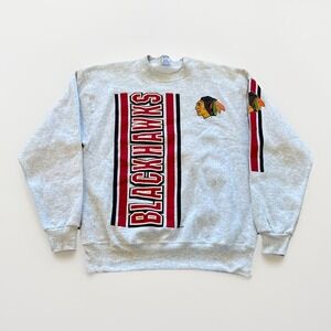 Vintage Chicago Blackhawks Sweatshirt Mens XL NHL Hockey 90s Salem Sportswear